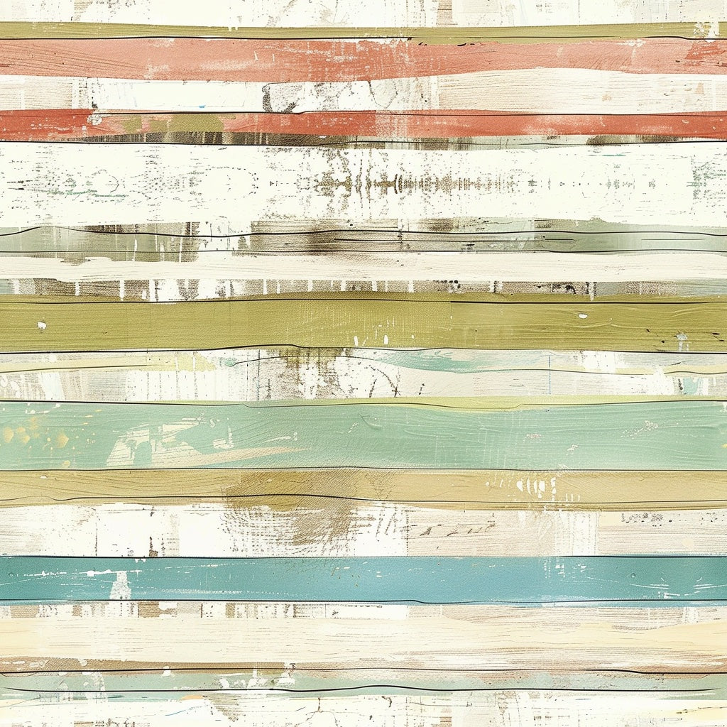Muted Coastal Striped Wood Texture Wallpaper pattern artwork