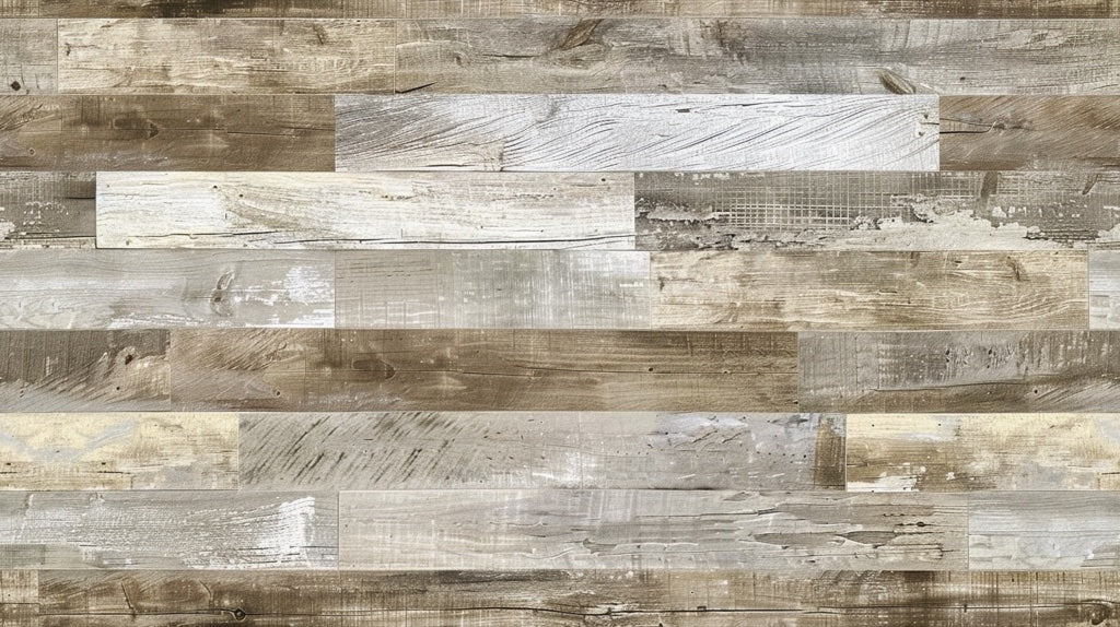 Weathered Oak Plank Rustic Wallpaper pattern artwork