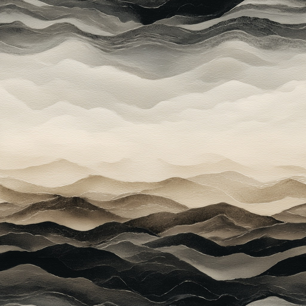 Neutral Beige Abstract Wave Wallpaper pattern artwork