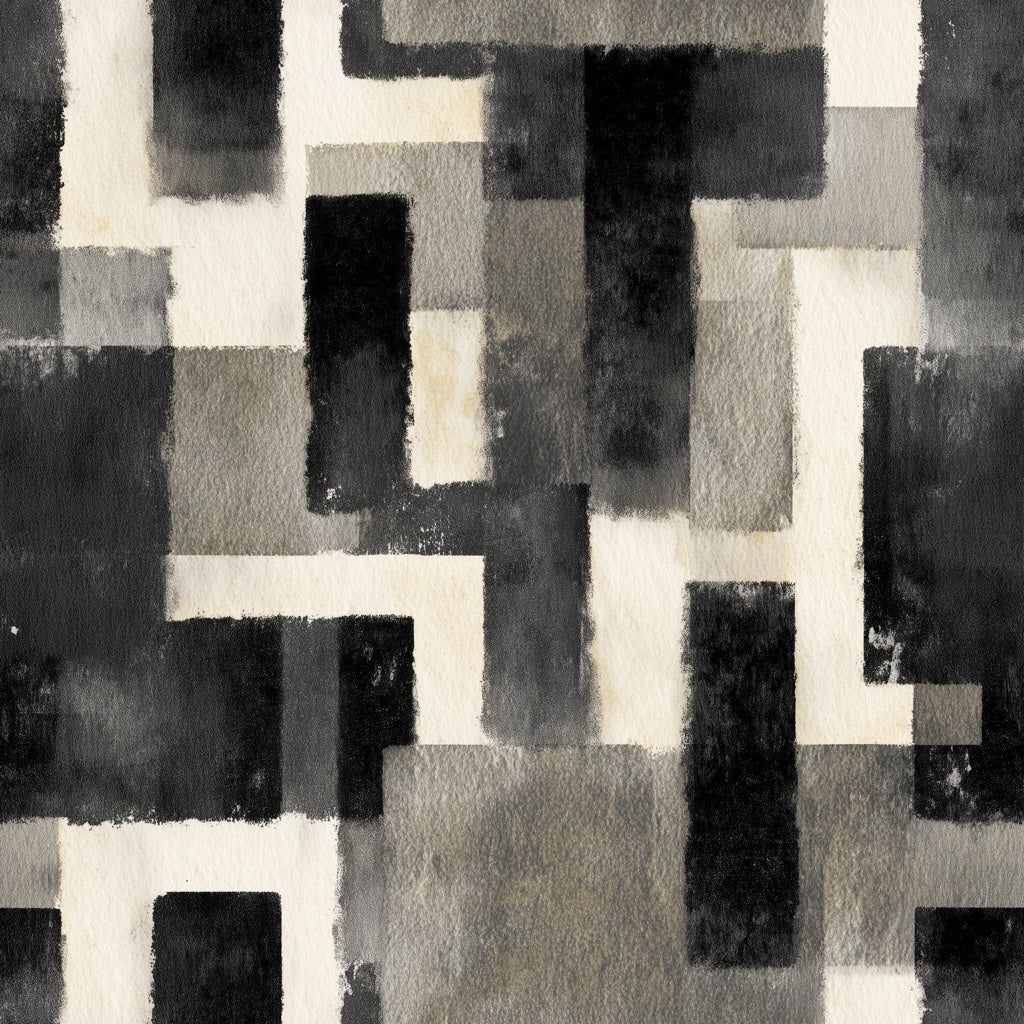 Charcoal Black Geometric Abstract Wallpaper pattern artwork