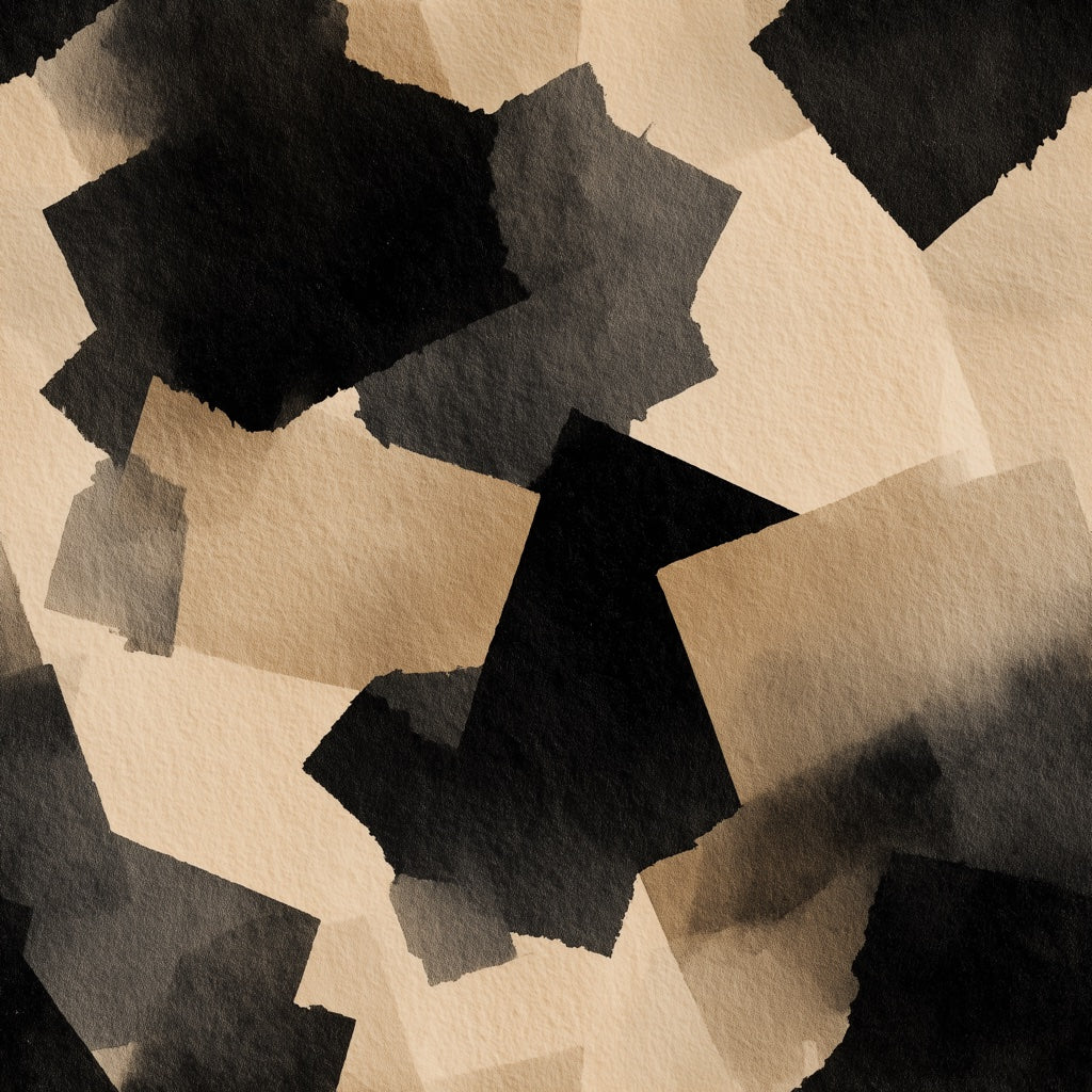 Black and Beige Geometric Abstract Wallpaper pattern artwork