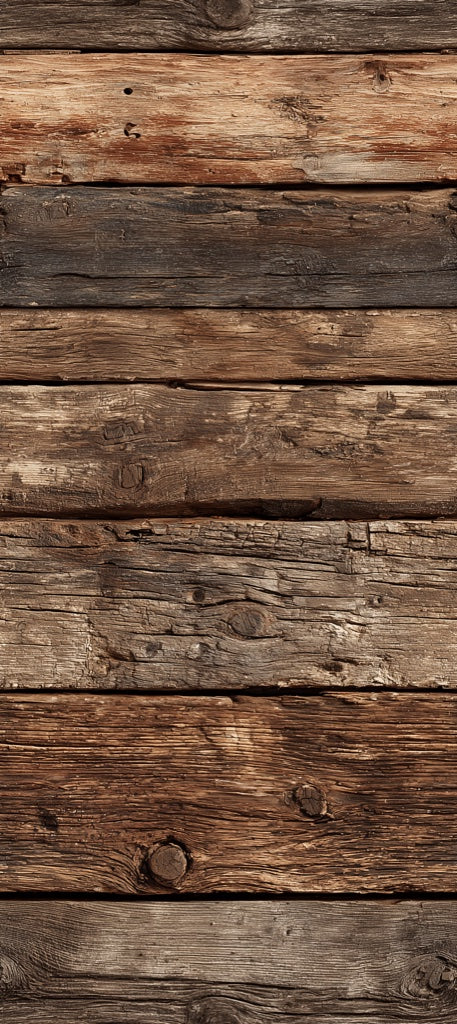 Rustic Brown Weathered Wood Plank Wallpaper pattern artwork