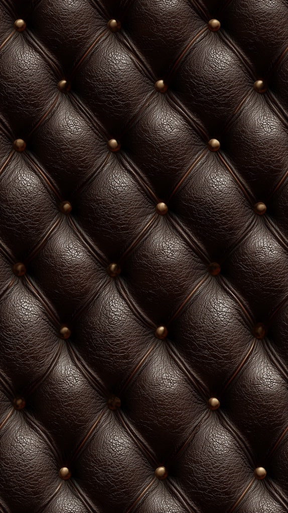 Rich Chocolate Brown Quilted Abstract Wallpaper pattern artwork