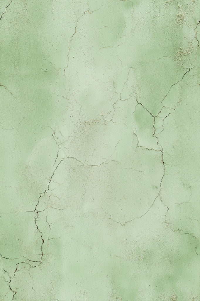 Sage Green Cracked Concrete Effect Wallpaper pattern artwork