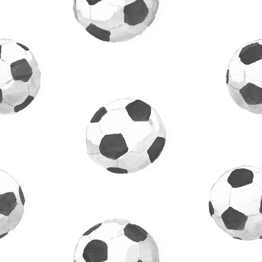 White and Black Soccer Ball Pattern Wallpaper pattern artwork