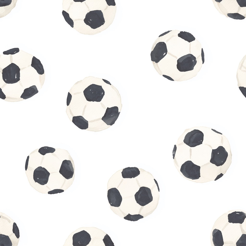 Playful Soccer Ball Pattern Wallpaper pattern artwork
