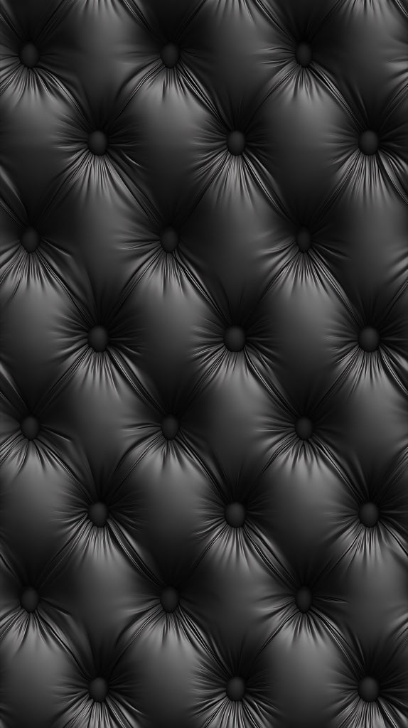 Matte Black Quilted 3D Effect Wallpaper pattern artwork