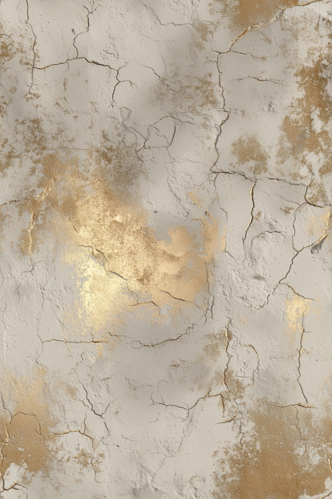 Cream and Gold Look Crackle Abstract Wallpaper pattern artwork