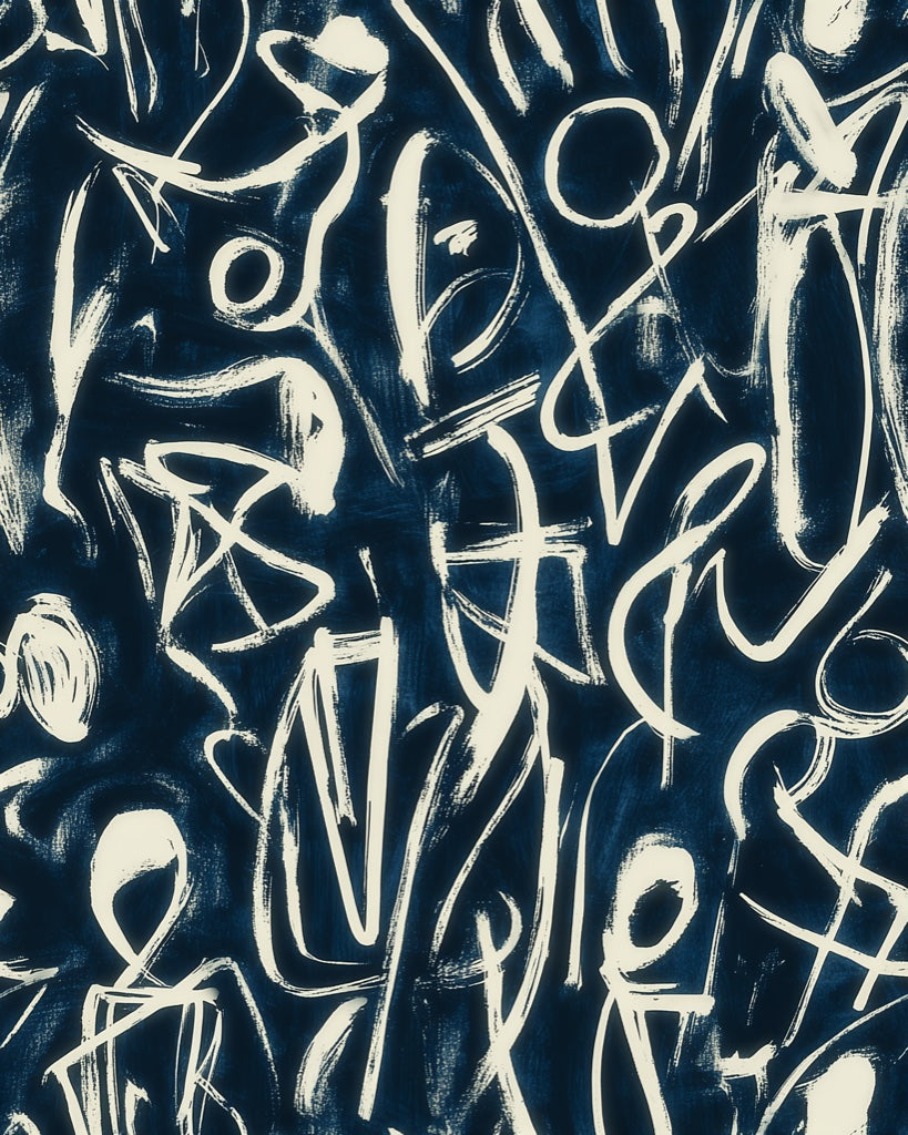 Cream Brushstroke Abstract Pattern Wallpaper pattern artwork