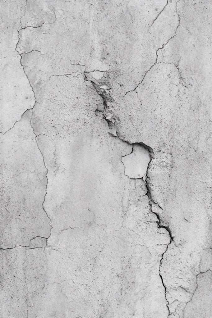 Light Gray Cracked Concrete Effect Wallpaper pattern artwork