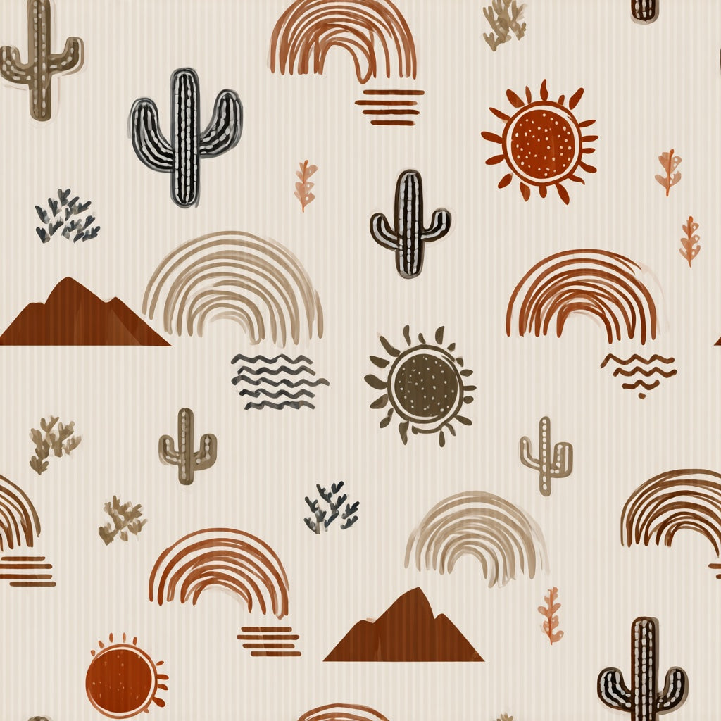 Cream Desert Motif Abstract Wallpaper pattern artwork