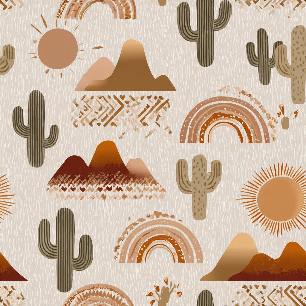 Warm Beige Desert Landscape Abstract Wallpaper pattern artwork