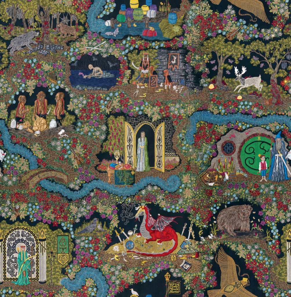 Fantasy Wallpaper Vintage Removable Mythical Wall Decor pattern artwork