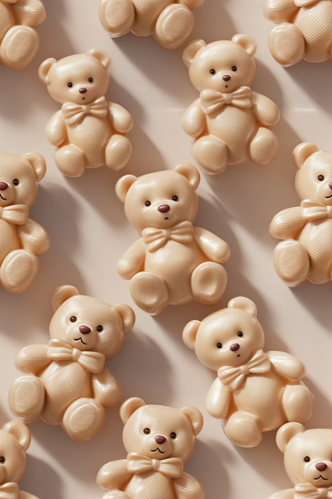 Playful Wallpaper Teddy Bears Modern Decorative Mural pattern artwork