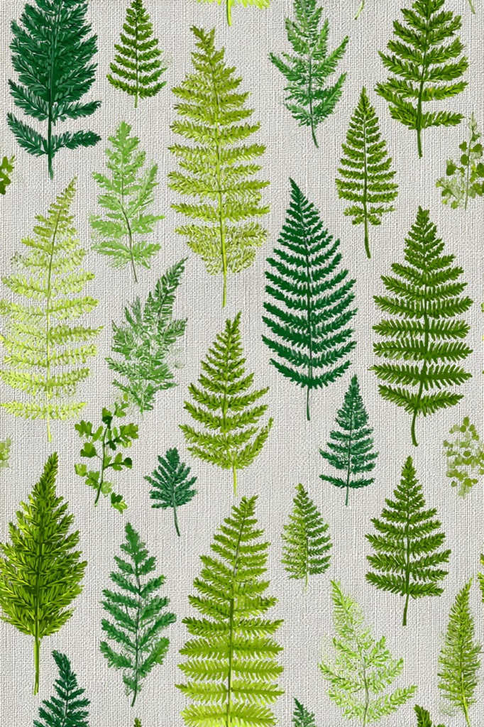 Shades Of Green Wallpaper Leaf Natural Wall Mural pattern artwork