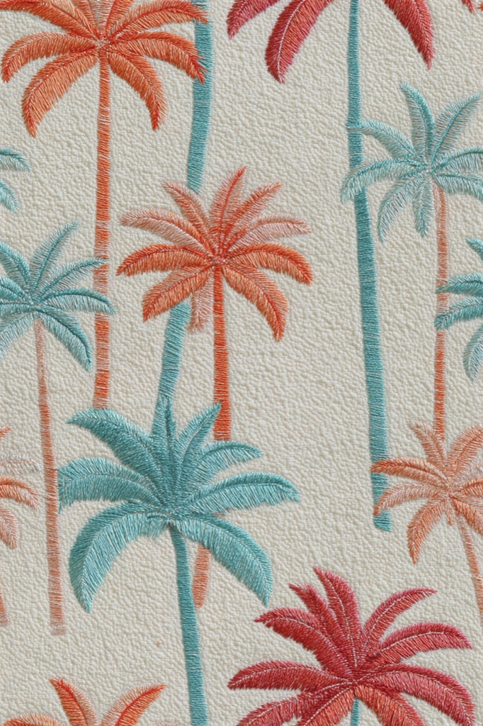 Palm Trees Wallpaper Tropical Modern Decorative Mural pattern artwork