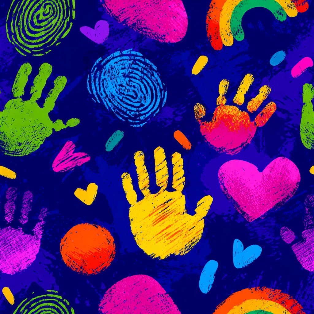 Vibrant Wallpaper Playful Abstract Decorative Mural pattern artwork