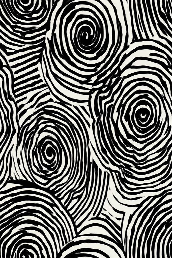 Geometric Wallpaper Black And White Removable Abstract Wall Mural pattern artwork