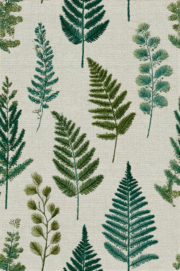 Shades Of Green Wallpaper Natural Leafy Wall Mural pattern artwork