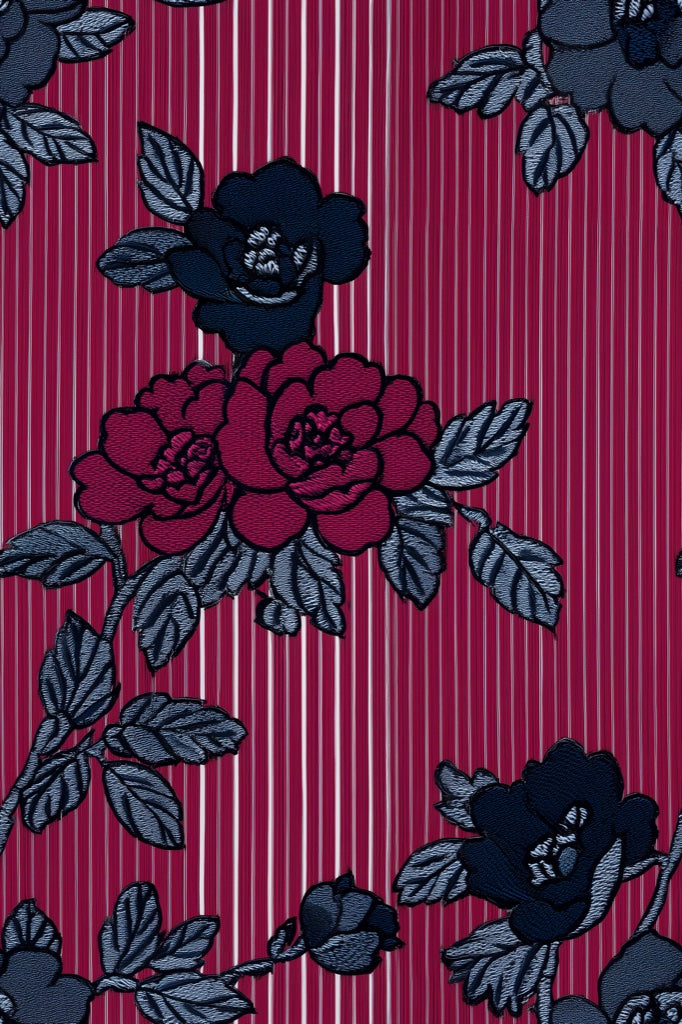 Vintage Floral Wallpaper Striped Elegant Decorative Mural pattern artwork