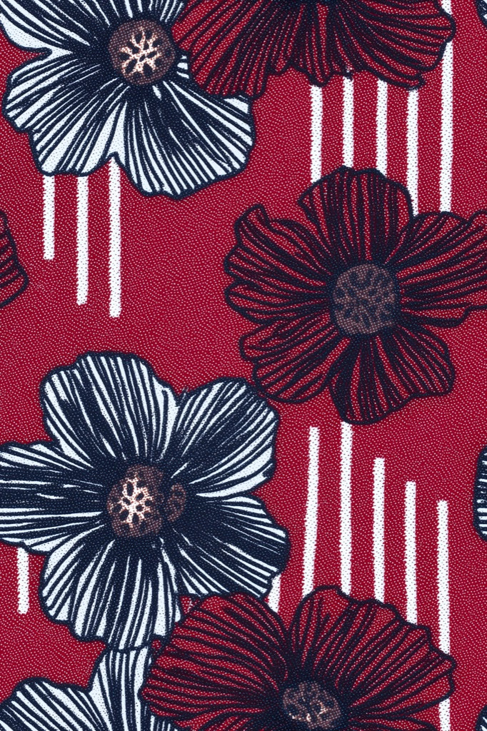 Floral Wallpaper Striped Modern Decorative Mural pattern artwork
