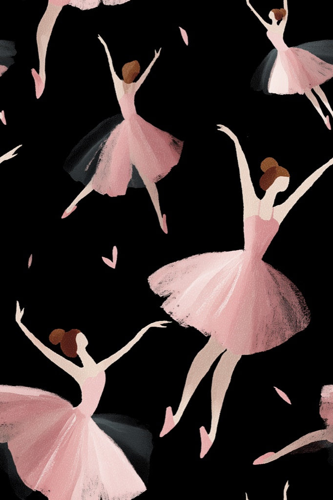 Ballet Wallpaper Tutu Ballerina Decorative Mural pattern artwork