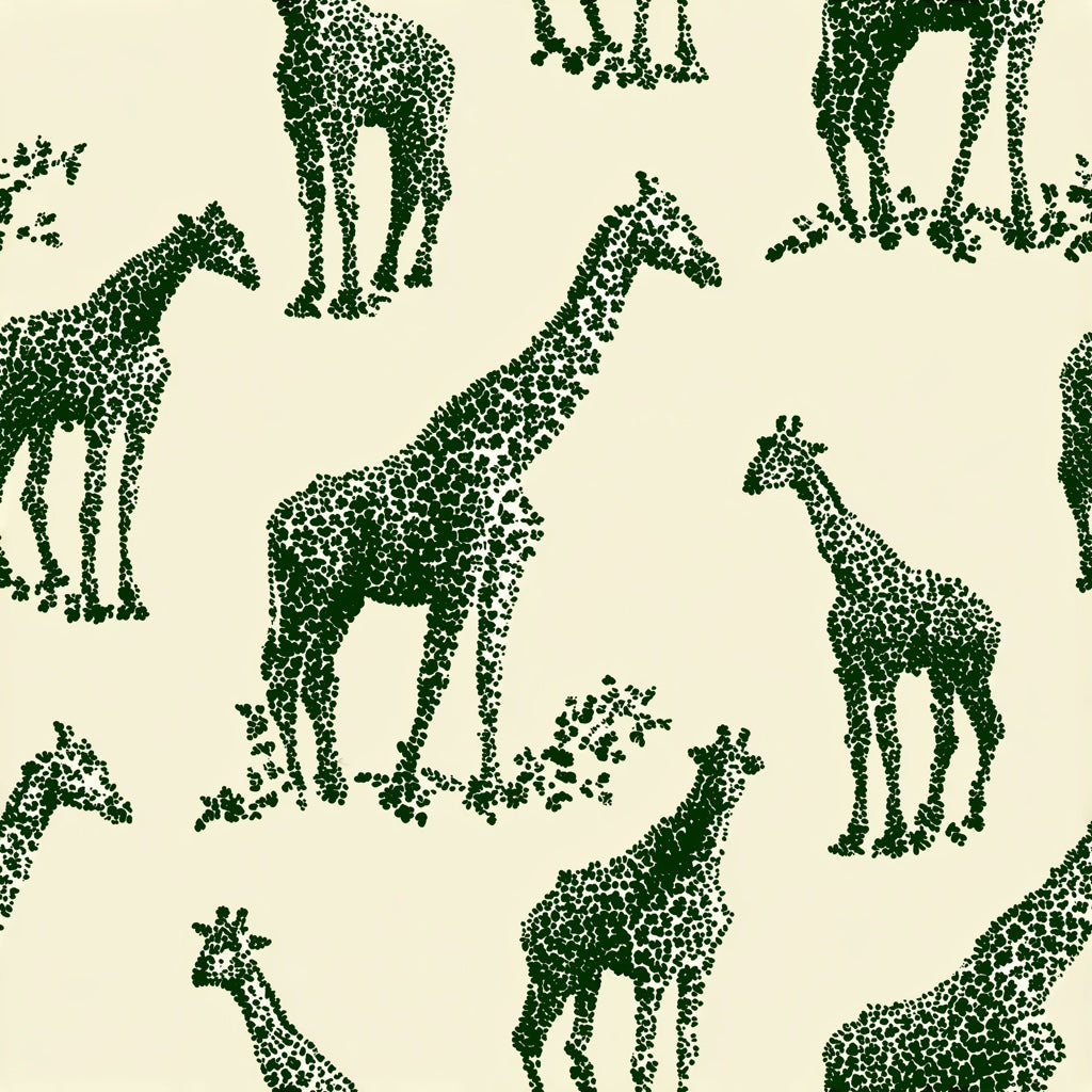 Giraffe Wallpaper Animal Print Modern Wall Mural pattern artwork