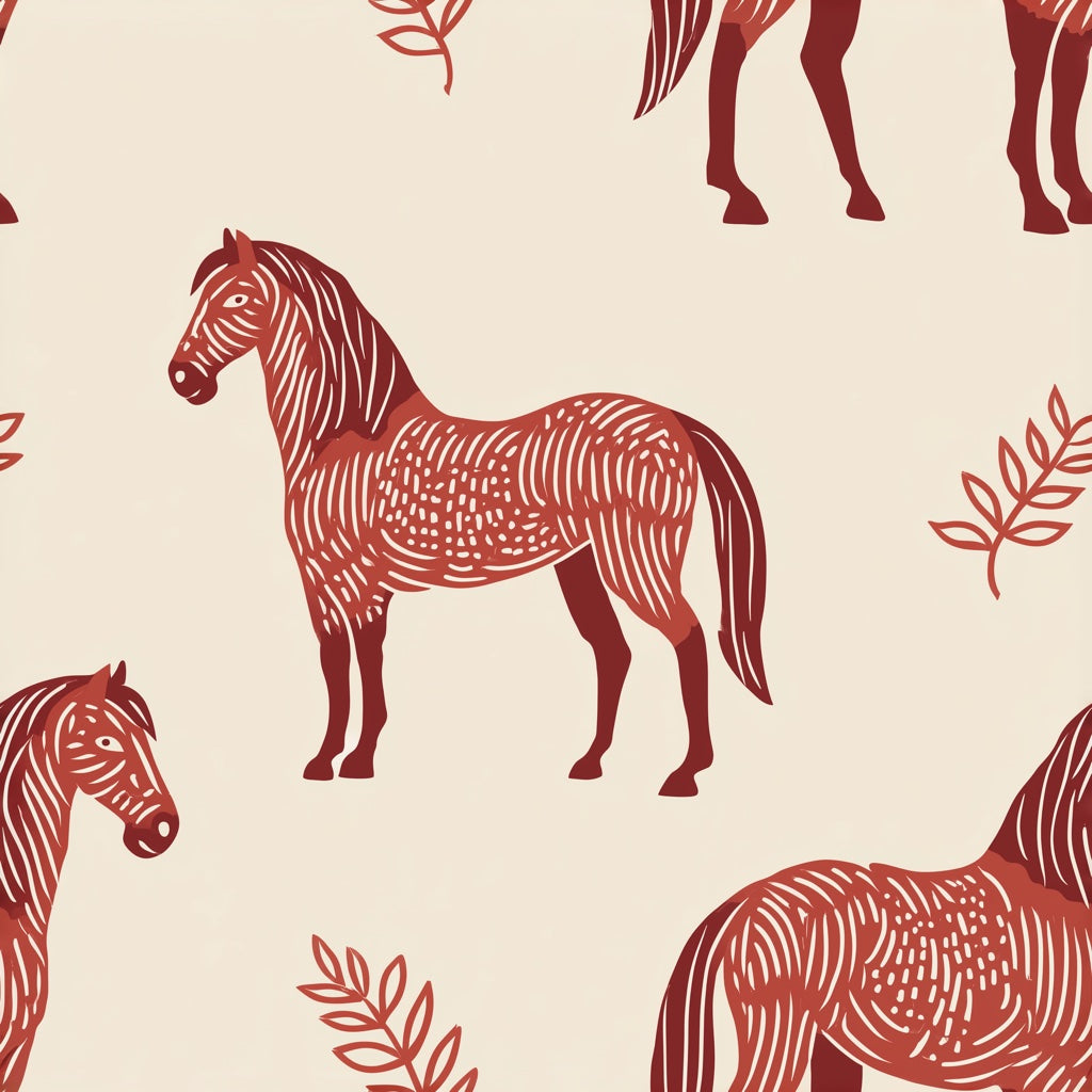 Horse Wallpaper Zebra Animal Motif Removable Wall Decor pattern artwork