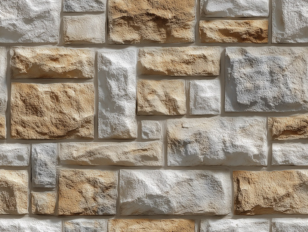 Stone Wallpaper Beige Rustic Decorative Mural pattern artwork