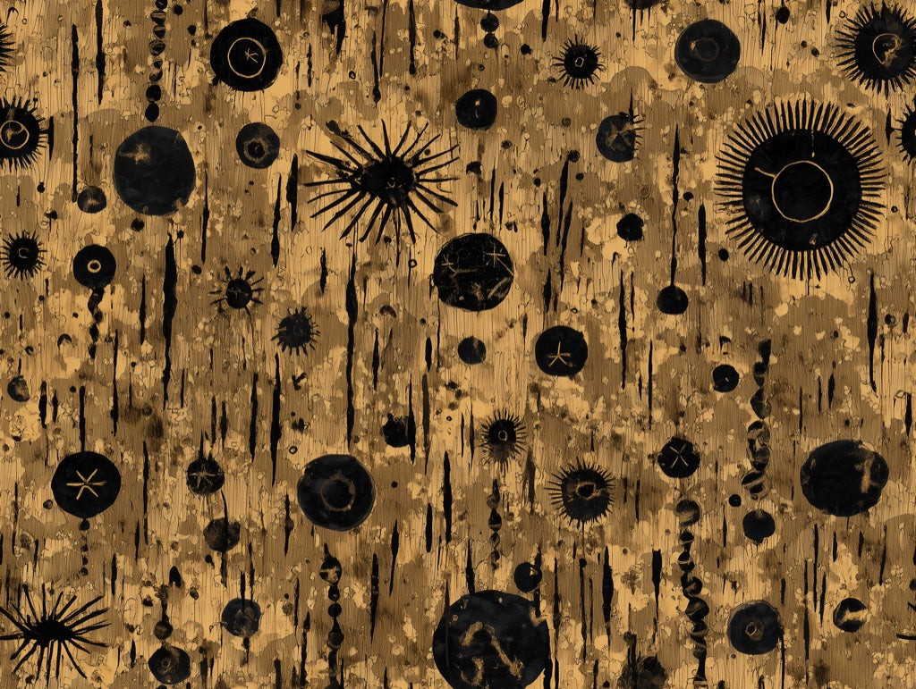 Abstract Circles Wallpaper Geometric Modern Decorative Mural pattern artwork