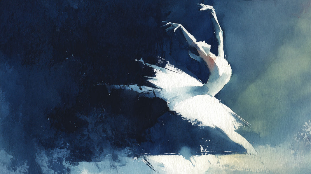 Ballet Abstract Wallpaper Watercolor Dance Removable Wall Decor pattern artwork