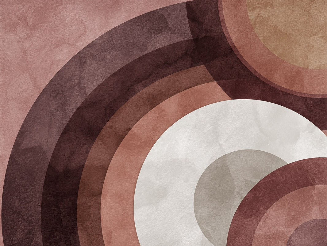 Modern Geometric Wallpaper Abstract Removable Circles Wall Mural pattern artwork