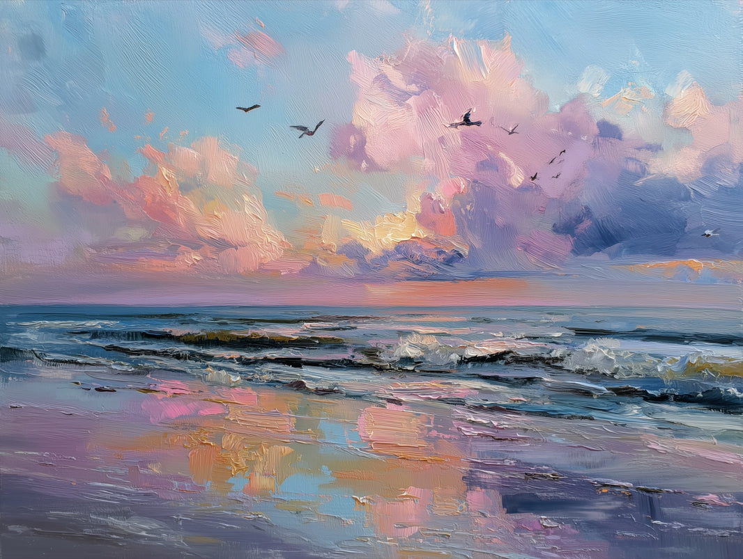 Seascape Wallpaper Sunset Ocean Wall Mural pattern artwork