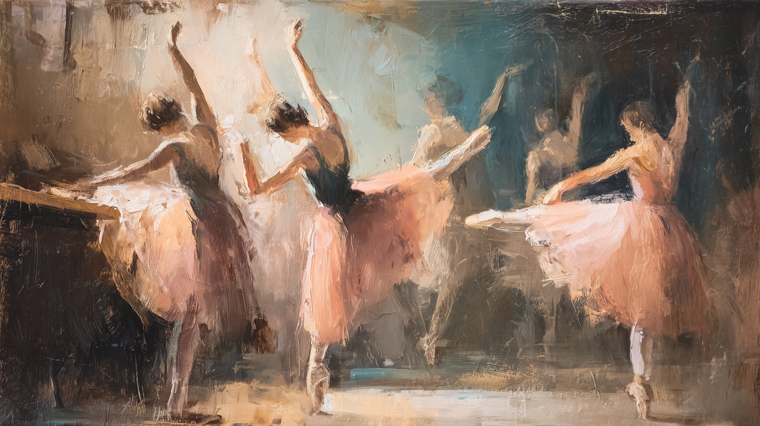 Ballet Dancers Wallpaper Vintage Removable Movement Wall Mural pattern artwork