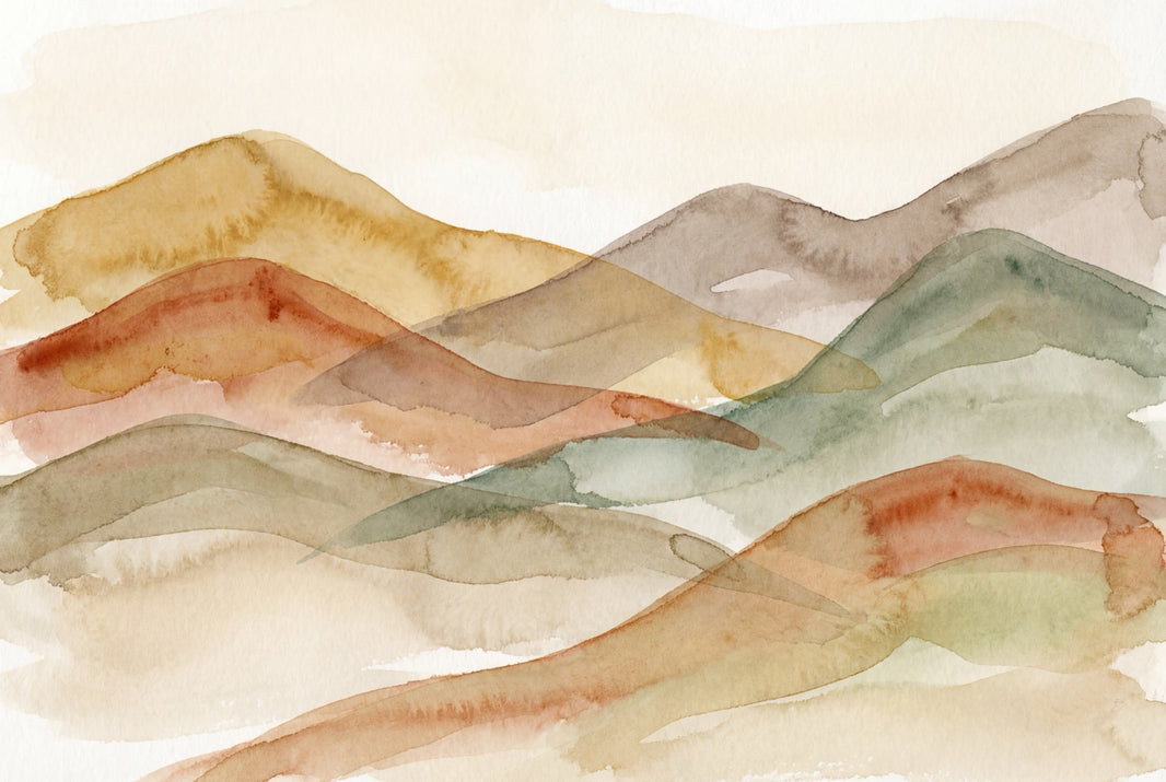Watercolor Texture Wallpaper Painted Wash Removable Minimal Wall Decor pattern artwork