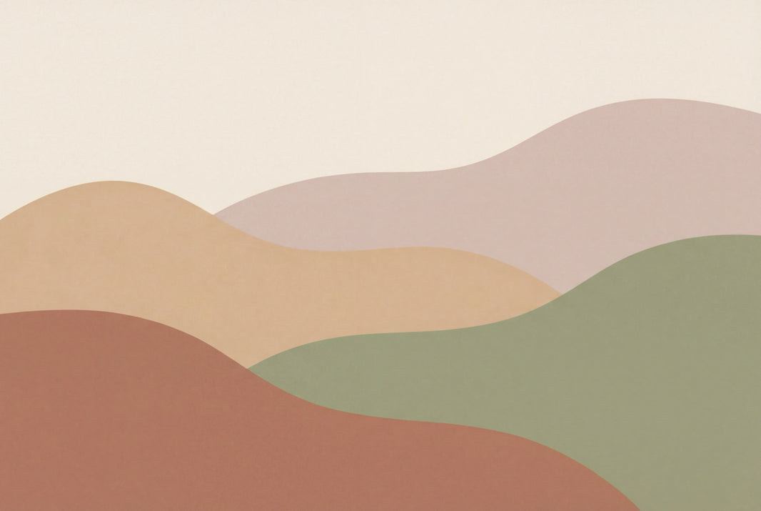 Abstract Landscape Wallpaper Rolling Hills Minimalist Wall Mural pattern artwork