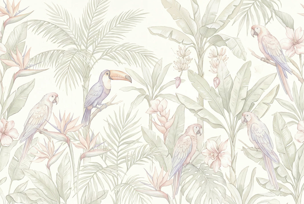 White Background Wallpaper Light Soft Wall Mural pattern artwork