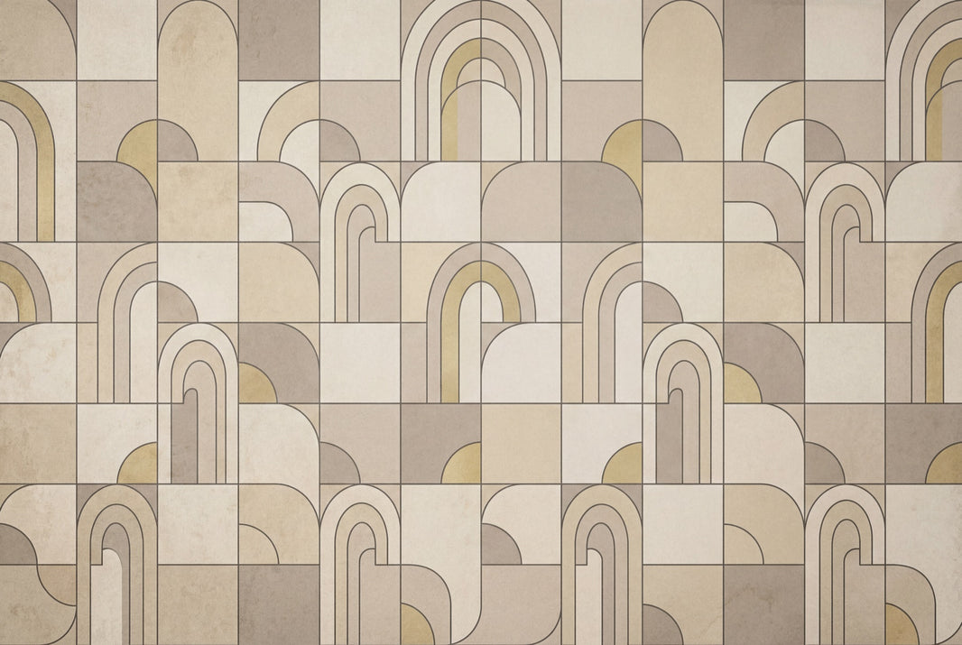 Geometric Wallpaper Arches Art Deco Removable Wall Decor pattern artwork
