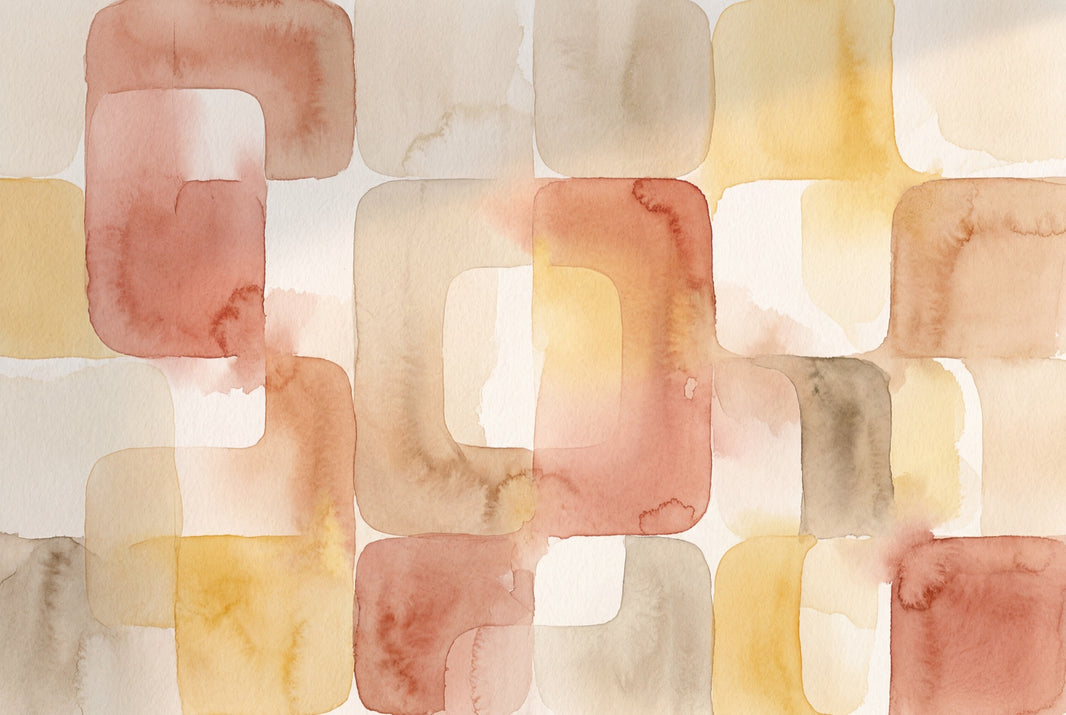 Watercolor Texture Wallpaper Mid Century Modern Removable Wall Decor pattern artwork