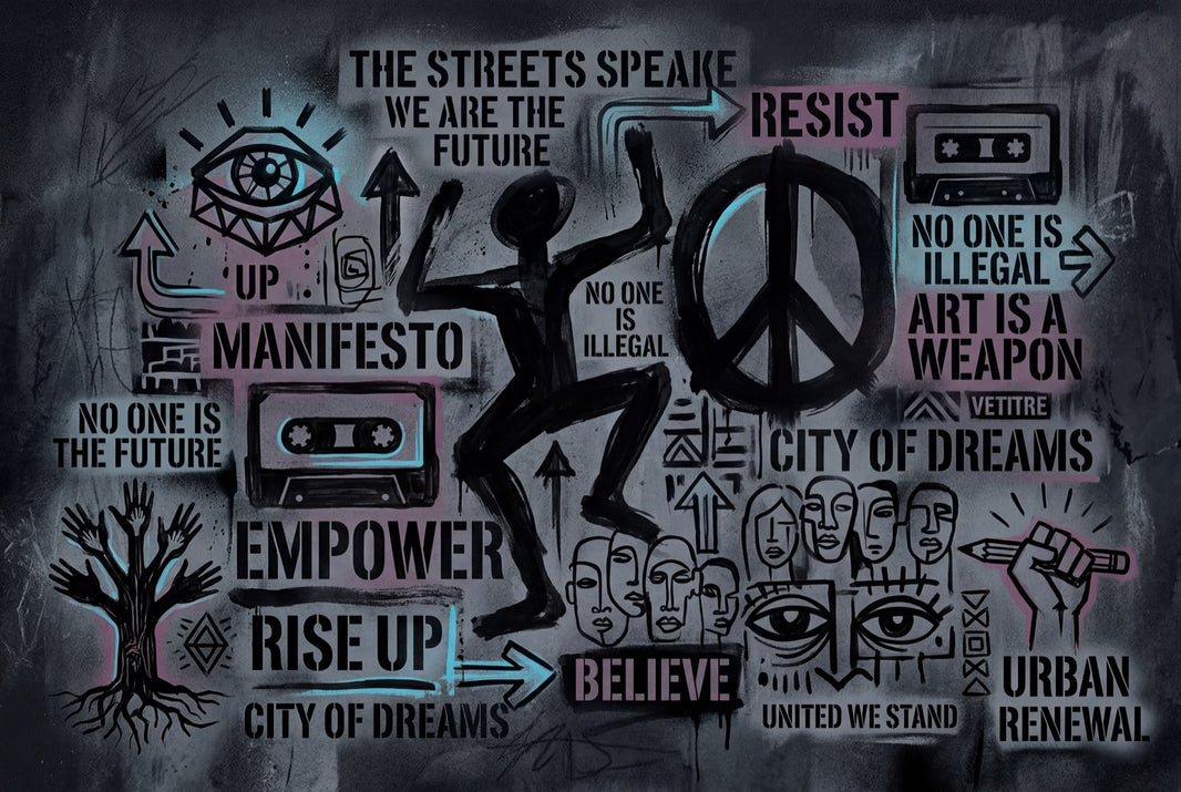 Concrete Wall Wallpaper Urban Street Art Removable Wall Decor pattern artwork