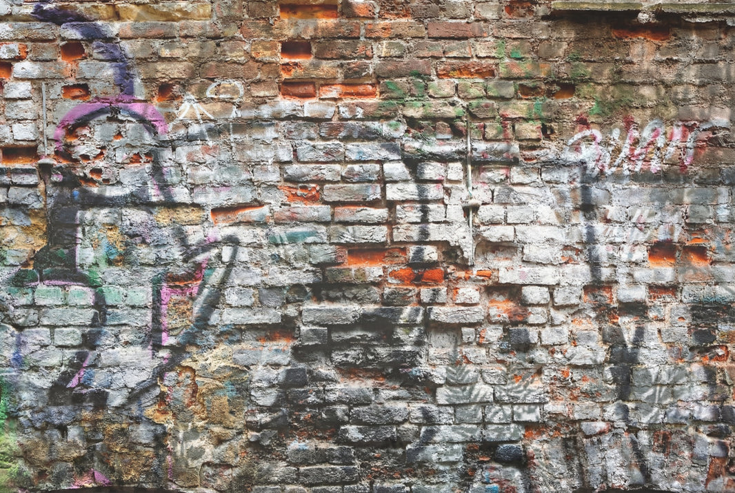 Brick Wall Wallpaper Exposed Brick Urban Brick Wall Mural pattern artwork