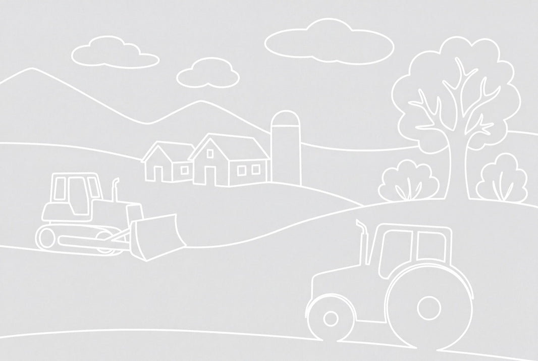 Farm Landscape Wallpaper Tractor Silo Removable Wall Decor pattern artwork