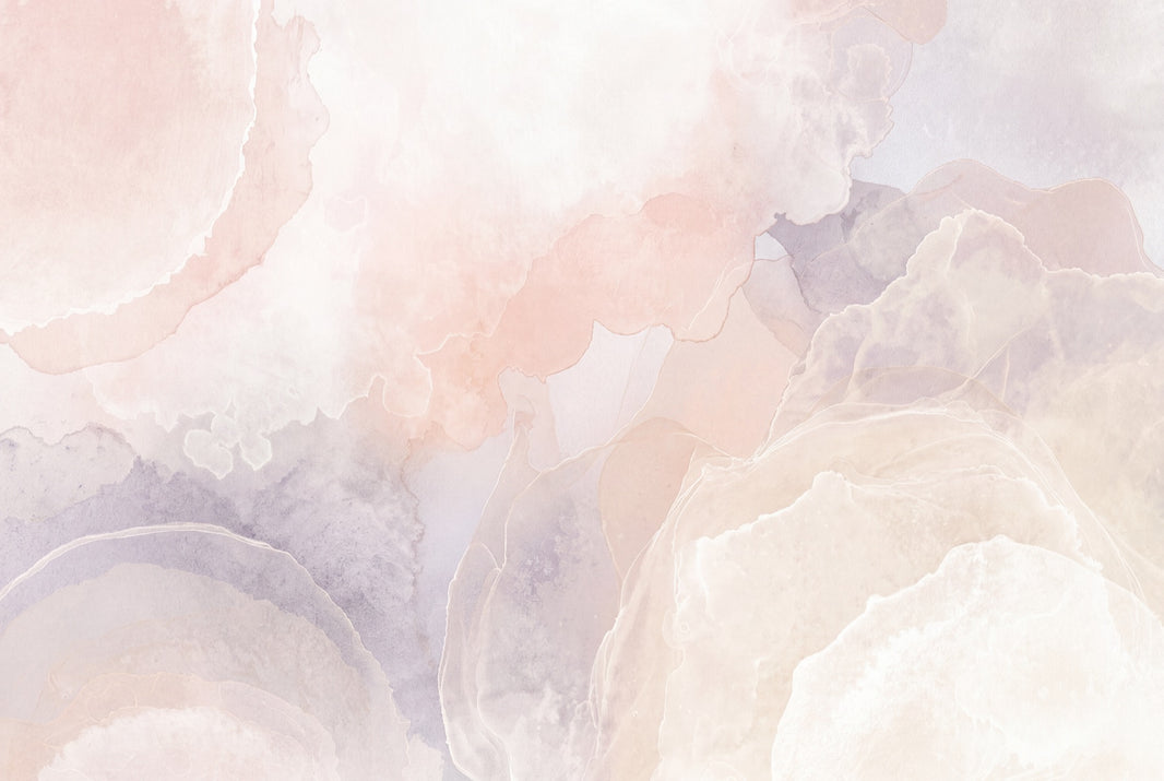 Abstract Watercolor Wallpaper Pastel Marble Cream Background Removable Wall Decor pattern artwork