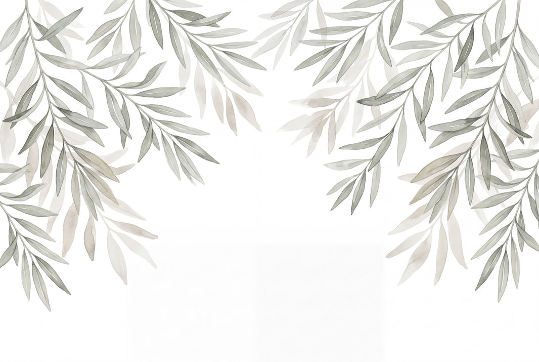 White Background Wallpaper Minimalist Removable Watercolor Wall Decor pattern artwork