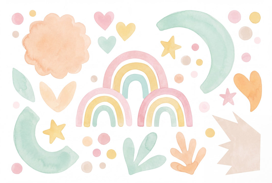 White Background Wallpaper Nursery Kids Wall Mural pattern artwork