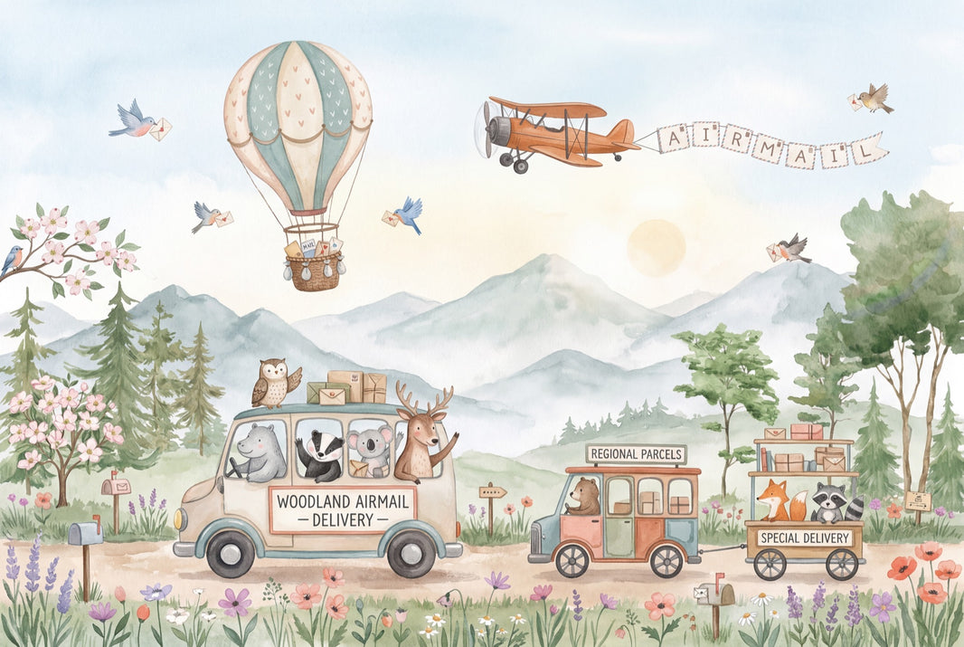 Hot Air Balloon Wallpaper Airship Removable Sky Wall Decor pattern artwork