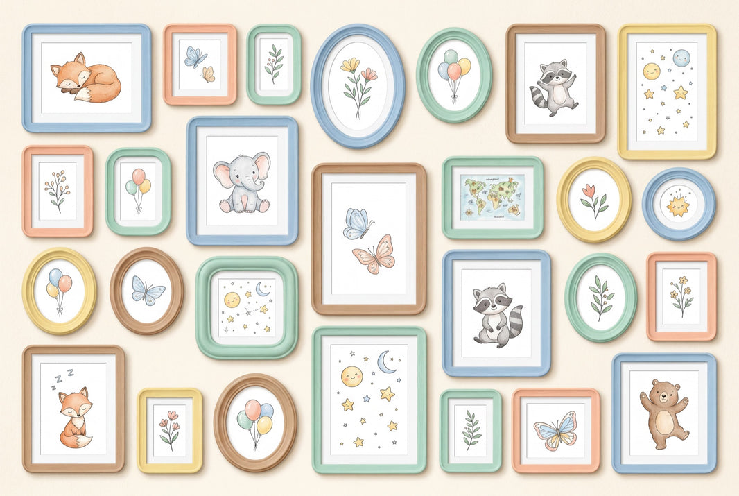 World Map Wallpaper Nursery Kids Wall Mural pattern artwork