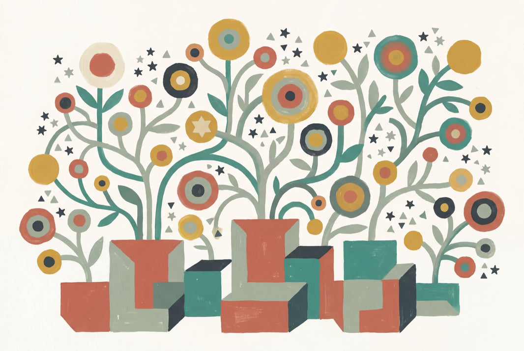 Mid Century Modern Wallpaper Retro Eclectic Wall Mural pattern artwork