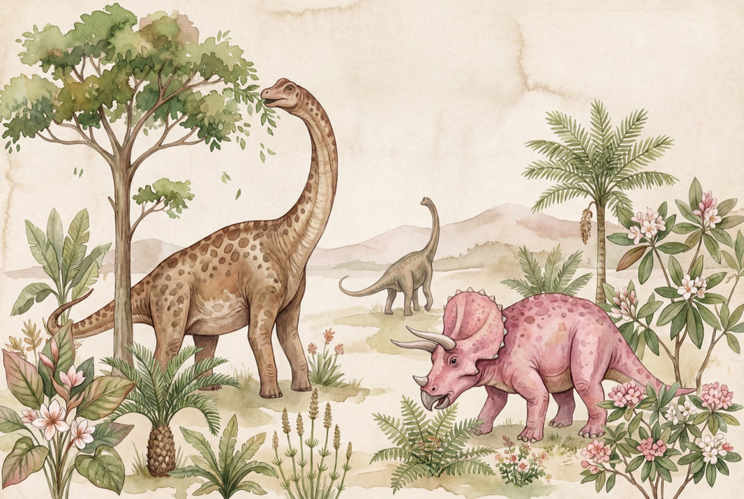 Dinosaurs Wallpaper Prehistoric Nature Removable Wall Decor pattern artwork