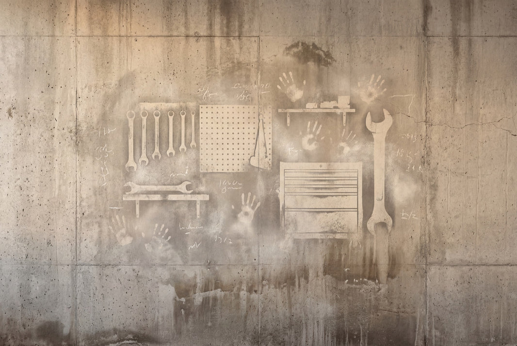 Grunge Texture Wallpaper Concrete Wall Industrial Wall Mural pattern artwork